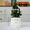 Artesanato Escandinavo Novo de Natal Papai Noel Vasos de Cerâmica para Flores de Natal Exportação Exportação Vasos de Flores Árvore de Natal