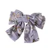 Pinza para el pelo con lazo grande de perlas y cinta floral de moda para mujer, accesorio para el pelo de chica coreana de primavera