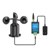 Instrumento Medidor de Velocidad del Viento 4G Inalámbrico Remoto Monitoreo en Tiempo Real Medidor de Velocidad y Dirección del Viento Alta Precisión Torre de Grúa Exterior Industrial Otros