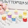 Mini simulación miniatura palomitas de maíz accesorios DIY adornos de dibujos animados juguetes pequeños accesorios creativos para jugar a la comida colgante