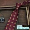 Corbata Ropa Formal para Hombre Estilo Coreano Británico Negocios Retro Estilo Europeo y Americano Borgoña Novio y Padrino Boda 8cm Estilo Hecho a Mano
