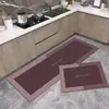 Alfombra de Piso para Cocina Diatomeas Barro Absorción de Agua Absorción de Aceite Antideslizante Resistente a la Suciedad Doméstica Borrable y Sin Lavado Alfombrilla Suave para Pies
