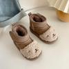 Zapatos para Niños Pequeños, Zapatos para Bebés y Niños Pequeños, Botas de Nieve de Terciopelo para Niños, Zapatos para Bebés de Otoño e Invierno, Zapatos de Algodón con Dibujos para Niñas