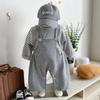 Pantalones con Tirantes para Bebés y Niños Pequeños Otoño Nuevo Estilo Niños y Niñas Versión Coreana Mono Pantalones de Algodón con Abertura Inferior Ins de Moda