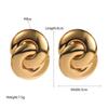 Brincos Transfronteiriços Cool Style Simples Atmosférico Brincos Redondos Geométricos Internet Tendência Popular Ouro Moda High-end Brincos