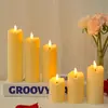 Procesamiento y Personalización de Velas LED Simuladas con Diseño de Bala Ondulada para Decoración de Ambiente de Bodas y Cumpleaños Pequeños Adornos