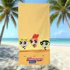 Toalla de Playa de Microfibra de Las Chicas Superpoderosas Secado Rápido y Absorbente de Agua Toalla de Baño para Nadar Infantil Portátil para Viajes Tamaño Grande
