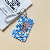 Estuche para tarjetas de acceso estilo ins, estuche para tarjetas de autobús para mujer, llavero de una pieza para tarjetas de comida, estuche protector para tarjetas de tráfico del campus