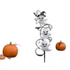 Conjunto de três peças de Halloween transfronteiriço de arte em ferro de fantasma para decoração de jardim, ornamentos brilhantes para gramado e jardim, decoração externa atacado