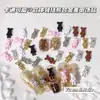Oso con Pajarita de Dibujos Animados Lindo Accesorios de Aleación Tridimensionales para Uñas Venta Caliente Transfronteriza Oso para Uñas Accesorios de Uñas Portátiles