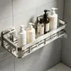 Estante de aleación de aluminio + acero al carbono para baño transfronterizo, instalación sin perforaciones, para almacenamiento de artículos de tocador en baño y WC