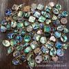 Concha marinha galvanoplastia abalone colorido Bedo forma opcional colar pulseira brincos acessórios de joias estilo europeu e americano quente