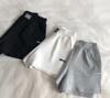 Algodón 2026 Verano Nuevo Shorts Deportivos de Cintura Alta con Parche de Letra para Mujer, Pantalones Cortos Anchos Calientes al Por Mayor Tendencia
