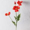 Behanmei Flor de Amapola Pequeña Fresca Flor Artificial Flor Falsa Arreglo Floral de Mesa para Sala de Estar Ramo Decoración del Hogar Arreglo Floral