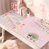 Alfombrilla de Escritorio con Tabla de Multiplicar, Mantel Especial Protector de Ojos para el Estudio Infantil, Alfombrilla Protectora de Escritorio para Estudiantes, Alfombrilla para Escritorio de Computadora