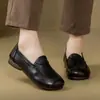 Nuevos Zapatos Casuales de Moda para Mujer Primavera/Verano Piel Suave Suela Suave Boca Poco Profunda Zapatos Planos Cómodos Comercio Transfronterizo