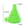 Embudo Plegable Mini Universal, Pequeño Embudo Telescópico de Silicona Plegable para Cocina, Embudo Creativo para Verter y Dispensar Aceite
