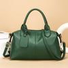 Bolsa de Mão Casual Simples Feminina 2026 Nova Retro Cor Sólida Texturizada Bolsa Transversal Bolsa Tote de Grande Capacidade