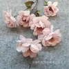 Atacado do Fabricante 6 Cabeças Gardênia e Anêmona Materiais Florais para Casamento, Flores Artificiais para Salão de Casamento, Flores Artificiais de Gardênia 6 Cabeças