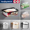 Jabonera sin perforaciones, espacio de drenaje para baño, caja de jabón de aluminio, rejilla de malla para montaje en pared, cesta para toallas de papel