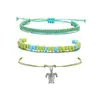 Amazon AliExpress Nuevo Pulsera Tejida con Cera Bohemia Conjunto de Moda para Mujer Ola Tobillera