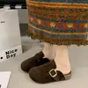 Nuevas sandalias estilo Birkenstock de suela gruesa para mujer, que aumentan la altura, sin cordones, adecuadas para uso en exteriores, otoño e invierno, zapatillas de media caña de punta cerrada, estilosas 2026