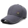 Chapéu de Primavera e Outono para Homens de Meia-idade com Padrão de Ferro Boné de Baseball Chinês Simples Chapéu Casual para Atividades ao Ar Livre Versátil Chapéu de Pesca Tendência
