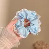 Goma para el pelo azul para mujer, tamaño grande, alta elasticidad, nuevo y elegante accesorio para el pelo de alta gama 2025