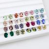 Taladro de uñas Dongzhou 10*8, taladro de punta ovalada simple, accesorios de bricolaje, taladro de vidrio súper flash, nuevo taladro de uñas
