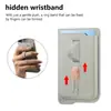 Funda para Teléfono Móvil Apple 17Promax Portatarjetas Magnético Correa de Muñeca de Silicona Junta Correa de Mano Ligero y Portátil Portatarjetas
