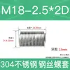 Fabricante en stock acero inoxidable 304 rosca métrica gruesa manguito roscado de alambre de acero tornillo de roscado protectores tornillo de roscado protector M2-M24