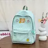 Mochila de verão rosa pêssego fresh com bolinhas estilo coreano estética ins mochila para estudante do ensino fundamental mochila de viagem para meninas