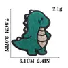 Bonito dinossauro dos desenhos animados bordado adesivos de pano roupas infantis decoração diy adesivo patch computador bordado ponto