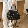 Mochila Exquisita de Lunares de Nicho Transfronteriza para Mujer 2026 Nueva Mochila Versátil Estilo Universitario Bolsa Escolar Pequeña para Salidas