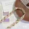Borda de Renda Mini Rosa Colorida de Nove Cores com Bordado Delicado para Roupas Infantis, Borda Decorativa Versátil Atacado