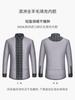 Camisa Quente Espessa com Forro 100% Lã de Ovelha Outono e Inverno Forrada com Lã Masculina para Negócios Formal Casual para Homens de Meia-Idade e Idosos