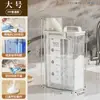 Recipiente de armazenamento selado transparente para detergente líquido e em pó de lavanderia doméstico, com escala, caixa de armazenamento de cozinha à prova de poeira