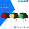 Luz Indicadora Plug-in 5mm Vermelho/Vermelho-Verde Universal Verde/Amarelo/Amarelo F5 Lâmpada LED Emissora de Luz Plug-in de Furo Único