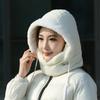 Gorro Lei Feng resistente al frío para hombre, de invierno, resistente al viento, con forro polar, cuello grueso, máscara integrada, para mujer, para ciclismo, coche eléctrico, cálido gorro de algodón.
