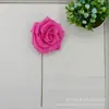 Flores Artificiais de Espuma com Bordas Enroladas, Flores de Rosa Cor de Pêssego, Flores Artificiais para Caixa de Presente de Rosa, Flores Artificiais para Casamento DIY, Atacado do Fabricante