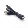 Cabo de áudio de duas fileiras mini5P, meio USB para mini alto-falante de 3,5 mm, cabo de carregamento um para dois