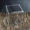 Caja de Plástico Cuadrada Alta Transparente Caja de Alimentación para Douyu Mini Caja de Embalaje para Dulces Slime Barro Cristalino Venta al por Mayor