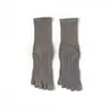 Calcetines de Yoga de Cinco Dedos para Mujer, Calcetines Especiales de Media Caña con Dedos Separados Antideslizantes Profesionales para Pilates, Entrenamiento en Interiores, Fitness y Deportes