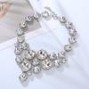 Collar Nuevo Transfronterizo Super Flash Lujo Elegante Gema Decorativa Collar Sensación de Alta Gama para Mujer Joyería para Fiesta de Banquete Lote