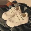 Zapatos Blancos para Mujer, Zapatos de Plataforma para Aumentar la Altura para Mujer, Zapatos de Velcro Versátiles para Mujer Nuevos para Primavera y Verano 2025, Zapatos Deportivos y Casuales