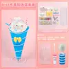 Kit de Materiais DIY Artesanal Infantil Cola de Creme Simulação Lama de Cristal Fofa Copo de Sorvete Brinquedo Pequeno para Menina