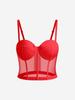 Popular Camisola de Malla Elástica con Huesos de Pez para Mujer Adelgazante Sexy Transparente Ropa Interior Db1614