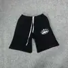 Pantalones Cortos Deportivos Casuales de Malla con Cordón y Estampado de Logo Francés Clásico Pintado a Mano Alcatraz