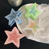 Horquilla de estrella de cinco puntas con ácido acético y color dopamina de estilo coreano, adorable y bonita pinza de agarre con forma de tiburón, accesorios para el cabello para niñas.