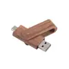 Memoria USB de Doble Interfaz Type-C Arce Nogal Doble Propósito para Teléfono Móvil y Computadora Disco de 64 GB Grabado de Disco Gran Capacidad Memoria USB Conmemorativa